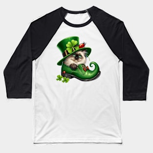 Birman Cat Shoes For Patricks Day Baseball T-Shirt